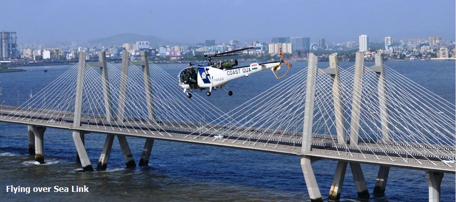 Flying over Sea Link